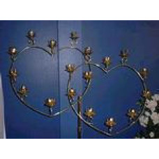 Candelabra Double Heart Left